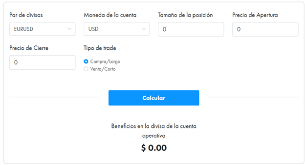 Calculadora de trading | SquaredFinancial