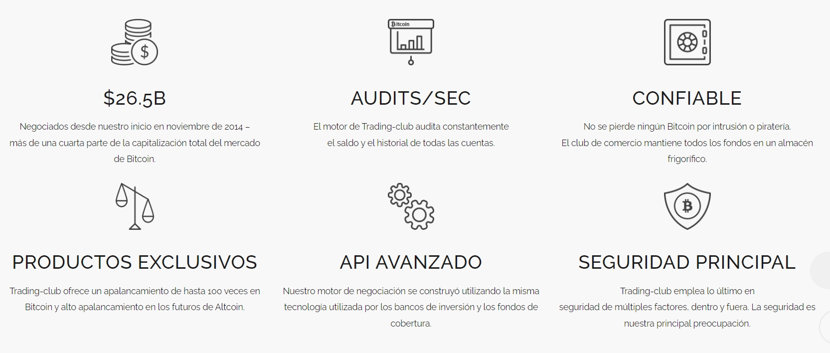 Trading-Club Sitio web