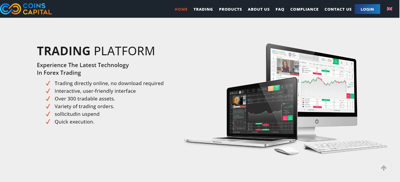 Coins Capital Trading Platform