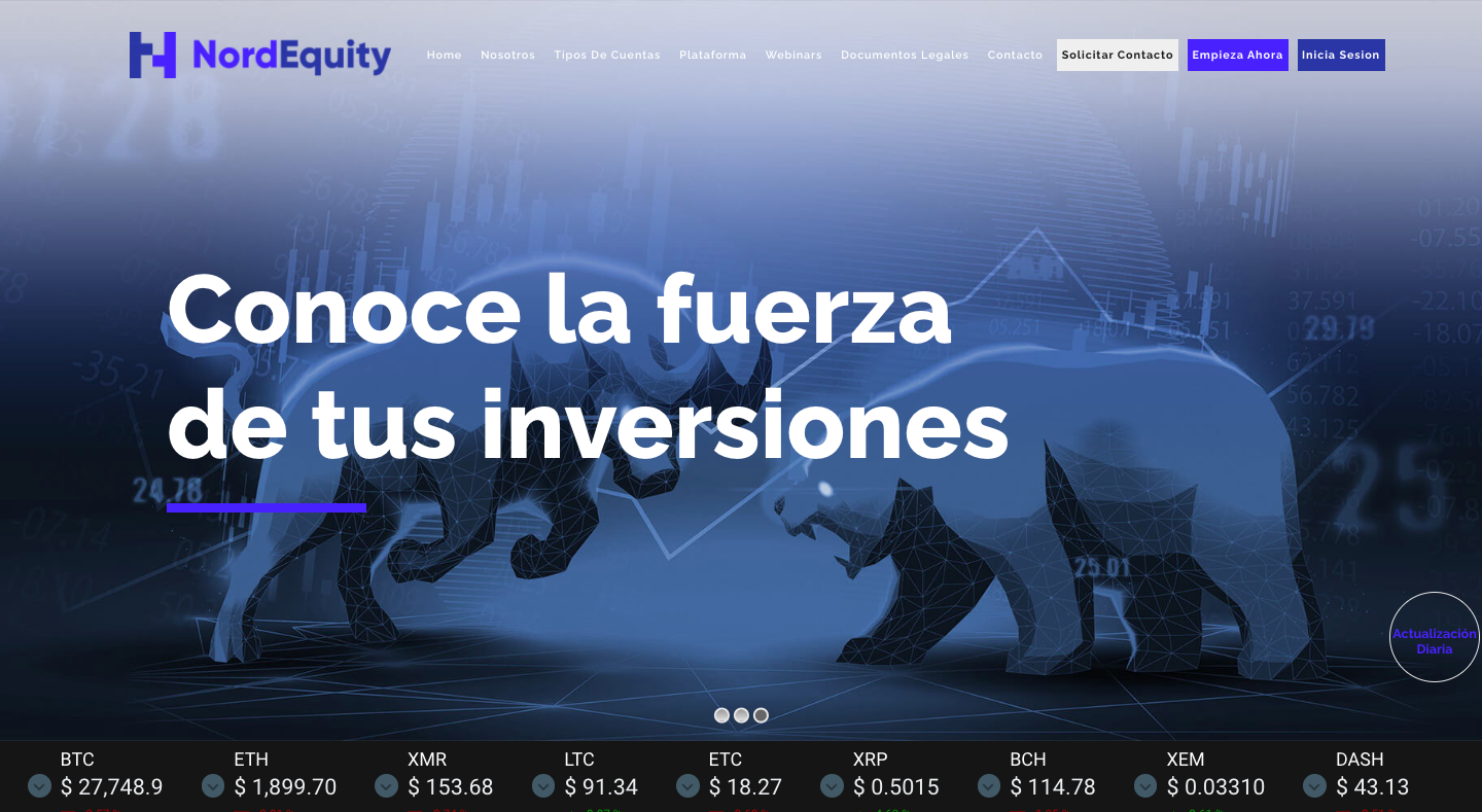 NordEquity website