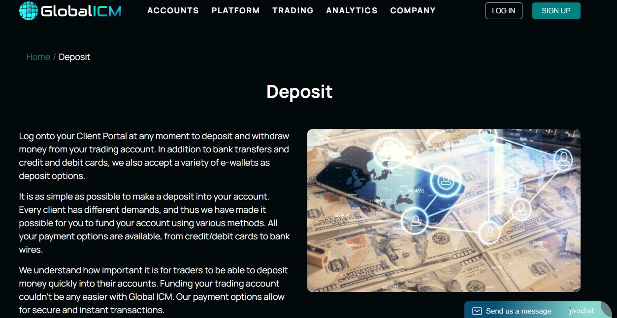 Global ICM Deposit Methods