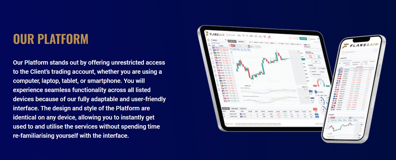 FlareGain Trading Platform